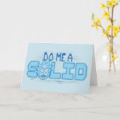 Carte RICK AND MORTY™ | Do Me A Solid (Fleur jaune)