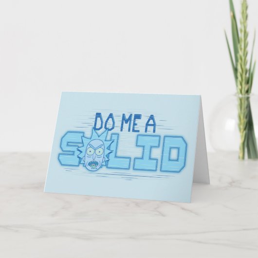 Carte RICK AND MORTY™ | Do Me A Solid (Devant)