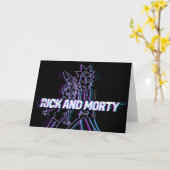 Carte RICK AND MORTY™ | Glitched Rick And Morty (Fleur jaune)