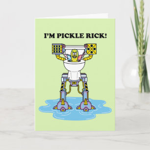 Carte RICK AND MORTY™   Pickle Rick Toilet Mech