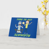 Carte RICK AND MORTY™ | Time To Get Schwifty (Fleur jaune)