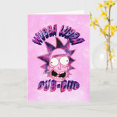 Carte RICK ET MORTY™ | Dub-Dub Lubba Wubba (Fleur jaune)