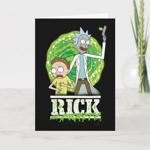 Carte RICK ET MORTY™ Éclat vert