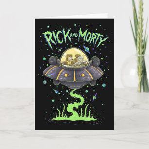 Carte RICK ET MORTY™ Graphique de vol spatial illustré