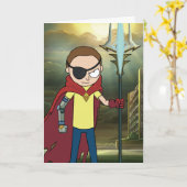 Carte RICK ET MORTY™ | Morty (Fleur jaune)