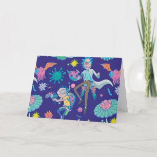 Carte RICK ET MORTY™  Parmi les Motifs de cellules infec