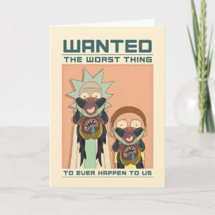 Carte RICK ET MORTY™   Poster Recherché Glorzo