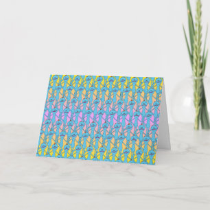 Carte RICK ET MORTY™  Rainbow M. Meeseeks Motif