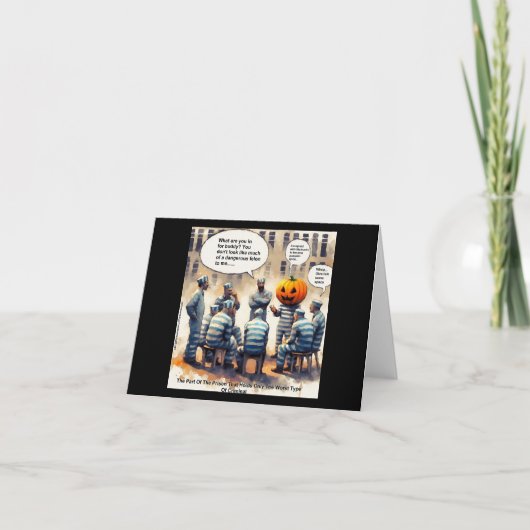 Carte Rick London Citrouille Drôle en Prison (Devant)