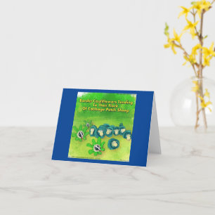 Carte Rick London Funny Bordure Collie Flower Comic