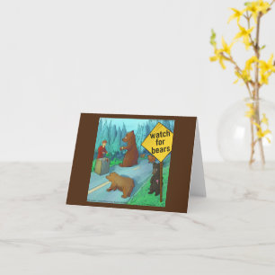 Carte Rick London Funny Ours Avec Montres Comic