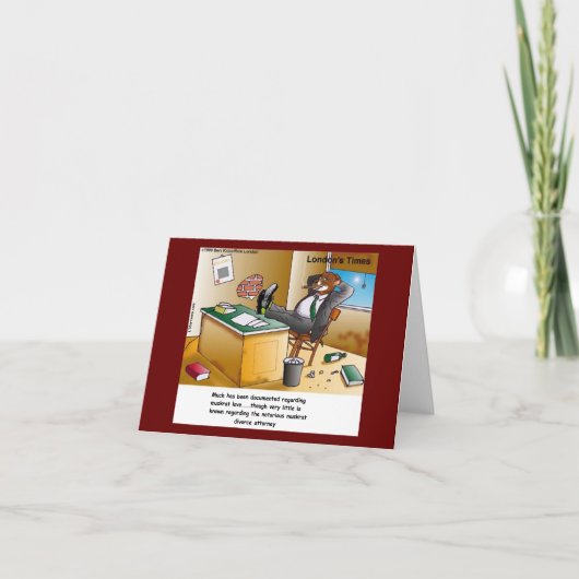 Carte Rick London Muskrat Divorce Attorney Comic (Devant)