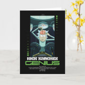 Carte Rick Sanchez Genius Citation Graphique (Fleur jaune)