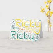 Carte Ricky (Fleur jaune)