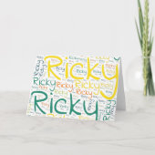 Carte Ricky (Devant)