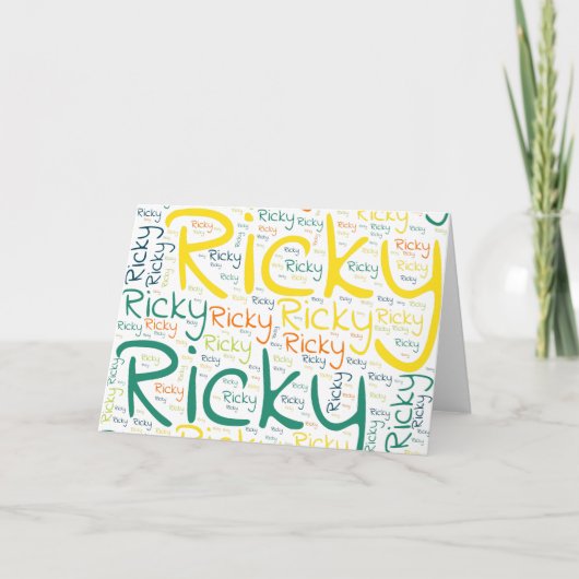 Carte Ricky (Devant)