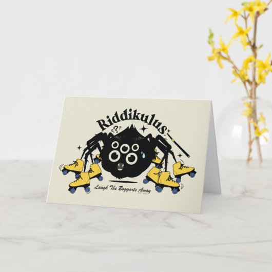 Carte Riddikulus - Rire des chiens (Fleur jaune)