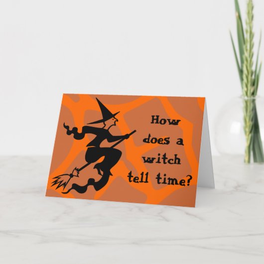 Carte Riddle Halloween Witch (Devant)