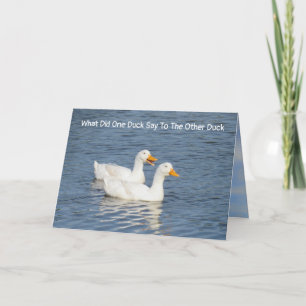 Carte Riddle Me This - Talking Ducks Greeting Card