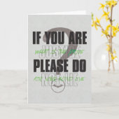 Carte Riddler - Si Vous Êtes Justice S'Il Vous Plaît Ne (Fleur jaune)