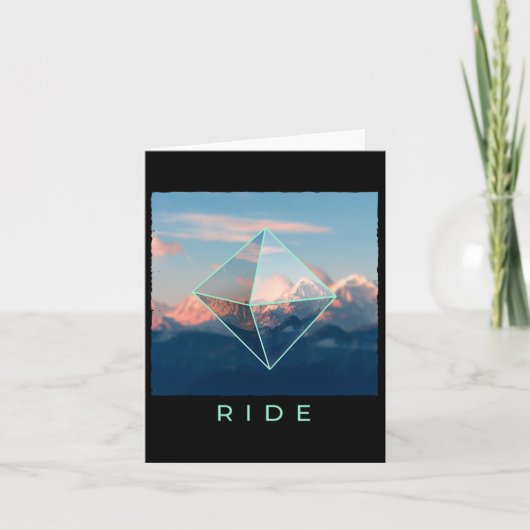 Carte Ride Mountain Ski Snowboard Ski Snowboard Do (Devant)