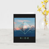 Carte Ride Mountain Ski Snowboard Ski Snowboard Do (Fleur jaune)