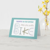 Carte Ride the Trails Mountain Biking Daughter Birthday (Fleur jaune)