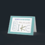Carte Ride the Trails Mountain Biking Daughter  Birthday<br><div class="desc">Ride the Trails Mountain Biking Daughter Birthday with image made from bike parts</div>