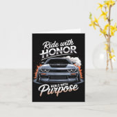 Carte Ride With Honor Car Lover  (Fleur jaune)