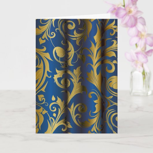 Carte Rideaux dorés 1 (Orchidée)