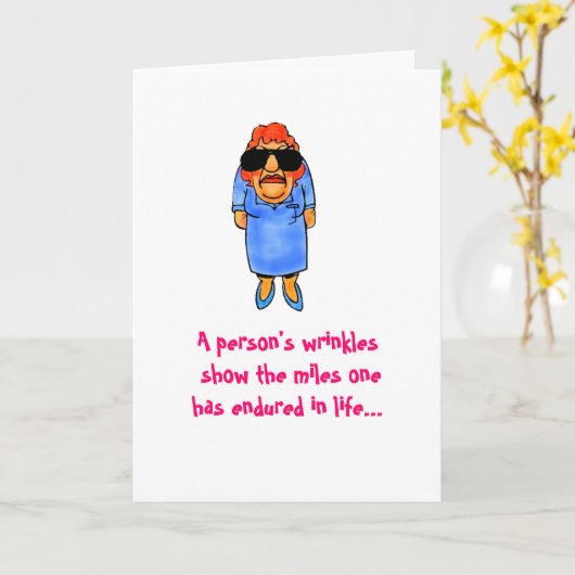 Carte Rides d'anniversaire (Fleur jaune)