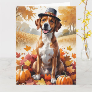 Carte Ridgeback Rhodésien Feuilles d'Automne Art de Than