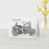 Carte Riding Free with God Sympathy Card for Biker (Fleur jaune)