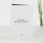 CARTE RIEN À FAIRE - PENSÉES POUR VOUS (Dos)