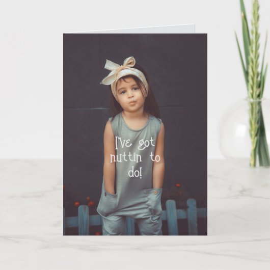 CARTE RIEN À FAIRE - PENSÉES POUR VOUS (Devant)