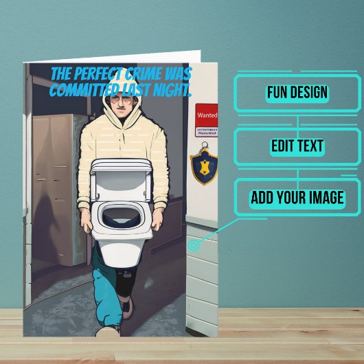 Carte Rien à faire sur Funny Police Anniversaire