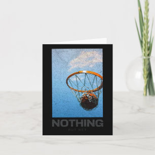 Carte Rien D'Autre Que Net Basketball Minimaliste Hoop S