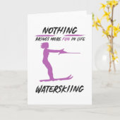 Carte Rien De Plus Amusant Que Le Ski Nautique (Fleur jaune)