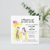 Carte Rien de sophistiqué, juste de l'amour et un bar ou (Debout devant)