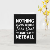 Carte Rien ne s'interpose entre cette fille et son netba (Fleur jaune)