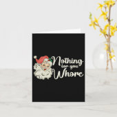 Carte Rien Pour Vous Drôle Père Noël Tee (Fleur jaune)