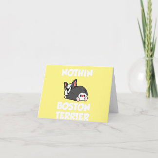 Carte rien que terrier de Boston papa maman amoureux de