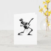 Carte Riffs From Beyond Guitariste squelette en style Gr (Fleur jaune)