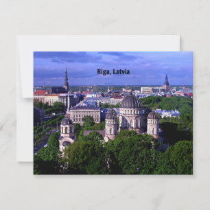 Carte Riga, Lettonie, photo du paysage urbain