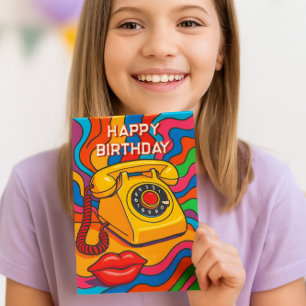 Carte « Ring Ring ! C'est votre jour » Joyeux anniversai
