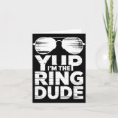 Carte Ring Security Wedding Party Funny Ring Bearer (Devant)