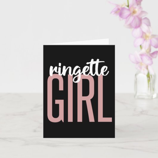 Carte Ringette fille | Cadeaux pour les joueurs de Ringe (Orchidée)