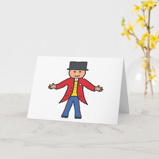 Carte Ringmaster cirque (Fleur jaune)