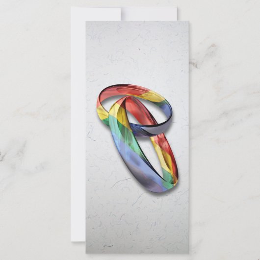 Carte Rings de Rainbow Wedding pour l'Equality (Devant)