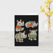 Carte Rino Ugly Christmas Sweat (Fleur jaune)